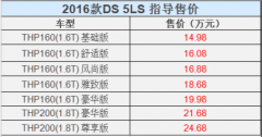 2016DS 5LSϡᡱ ۼ14.98-24.68Ԫ