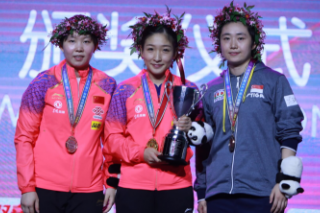 捷报!中国女乒包揽乒乓球女子 捷报!中国女乒包揽乒乓球女子